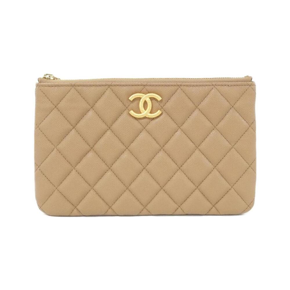 CHANEL Cream Pouch